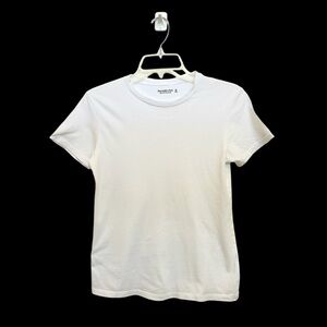 Abercrombie & Fitch White T-Shirt Soft A&F Essentials XS